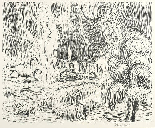 Rudolph, Wilhelm -  -  - Große Gewitterlandschaft