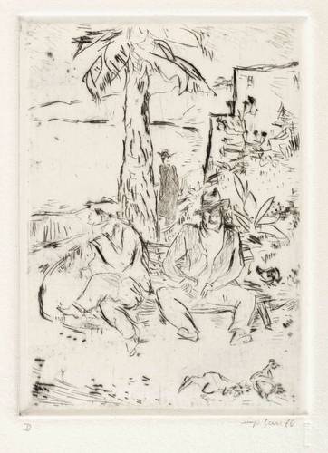 Schwimmer, Max -  -  - Volksgarten in Sorrent