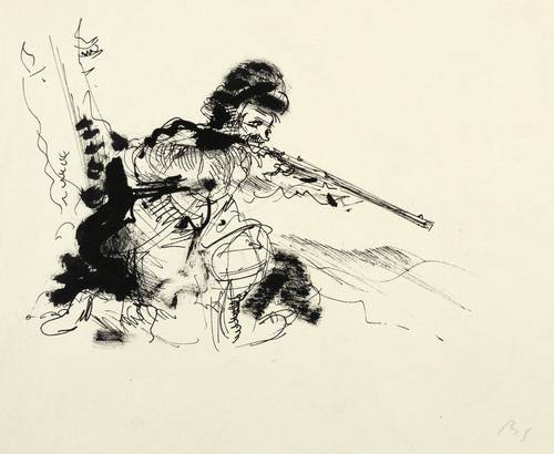 Schwimmer, Max -  -  - Jäger im Schnee