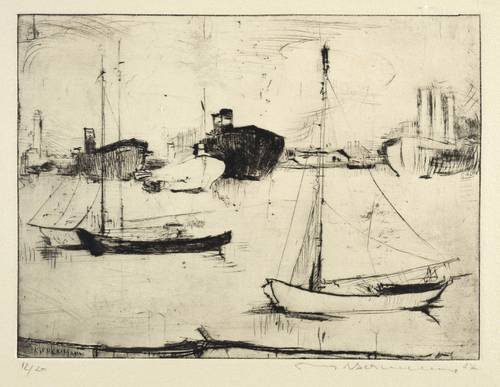 Schwimmer, Max -  -  - Freihafen in Kopenhagen