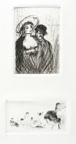 Schwimmer, Max -  -  - Paar in Halbfigur. Weibliche Akte am Strand