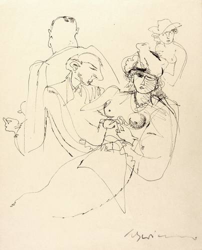 Schwimmer, Max -  -  - Paar mit Figuren