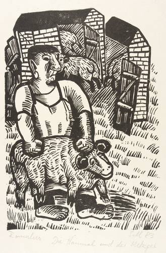 Sell, Lothar -  -  - Die Hammel und der Metzger (Romulus von Aesopus Latinus)