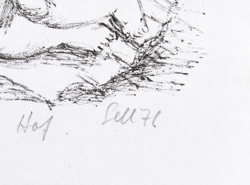 Sell, Lothar -  -  - Akt im Hof