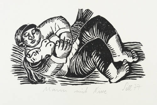 Sell, Lothar -  -  - Mann mit Nixe