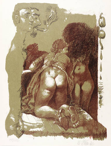 Sitte, Willi - Baals Lied (Bertolt Brecht) - Baals Lied (Bertolt Brecht) - Kniender Rückenakt