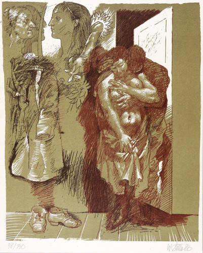 Sitte, Willi - Baals Lied (Bertolt Brecht) - Baals Lied (Bertolt Brecht) - Liebespaar im Flur