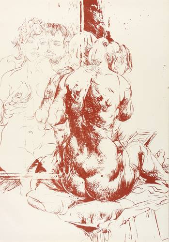 Sitte, Willi - Ars amatoria - Ars amatoria - Sitzender Rückenakt