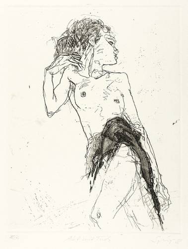 Springer, Reinhard -  -  - Akt mit Tuch