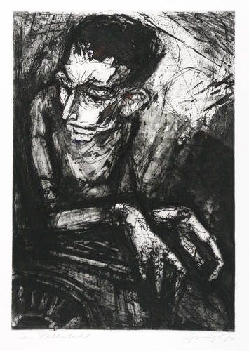 Springer, Reinhard - Begegnung mit Behinderten - Begegnung mit Behinderten - Im Rollstuhl (I)