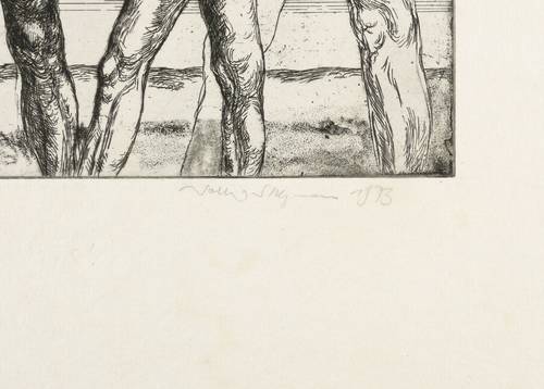 Stelzmann, Volker -  -  - Strand III (Eine Frau und drei Männer)