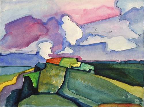 Sylvester, Peter - Landschaft mit Wolken - Landschaft mit Wolken - 