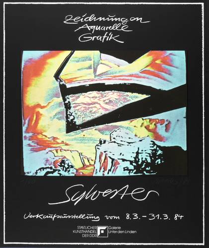 Sylvester, Peter - Ausstellungsplakat Galerie unter den Linden - Ausstellungsplakat Galerie unter den Linden - Prozesse - Mars - Sonnenaufgang