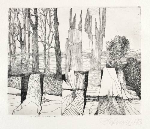 Sylvester, Peter -  -  - Ohne Titel (Kleine Landschaft)