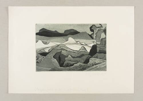 Sylvester, Peter -  -  - Ohne Titel (Phantastische Landschaft)