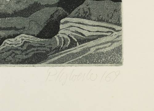 Sylvester, Peter -  -  - Ohne Titel (Phantastische Landschaft)