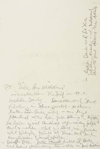 Sylvester, Peter -  -  - Brief an Christoph Wilhelmi
