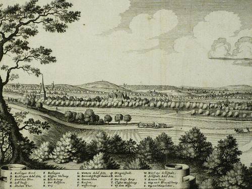 Schöppenstedt - Panoramaansicht - Panoramaansicht - Prospect der Statt Scheppenstedt