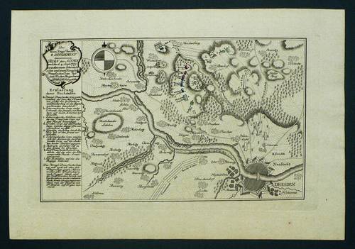 Dresden - Trachenberge - Trachenberge - Plan der Action, welche d. 4. Sept. 1759 zwischen einem Österreichischen und einem Königlich Preussischen Corps bey dem Trachen Berge ohnweit Dresden vorgefallen