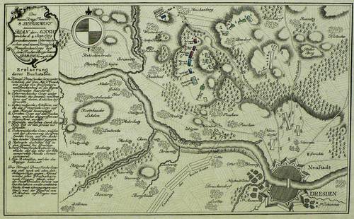 Dresden - Trachenberge - Trachenberge - Plan der Action, welche d. 4. Sept. 1759 zwischen einem Österreichischen und einem Königlich Preussischen Corps bey dem Trachen Berge ohnweit Dresden vorgefallen
