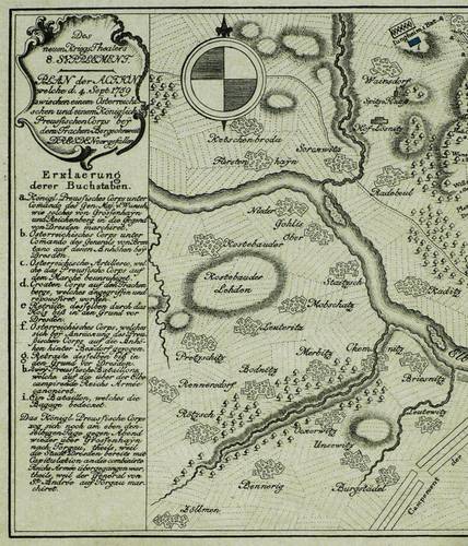 Dresden - Trachenberge - Trachenberge - Plan der Action, welche d. 4. Sept. 1759 zwischen einem Österreichischen und einem Königlich Preussischen Corps bey dem Trachen Berge ohnweit Dresden vorgefallen