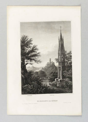 Hochkreuz (Bonn) - Hochkreuz mit Godesburg - Hochkreuz mit Godesburg - Hochkreuz am Rhein