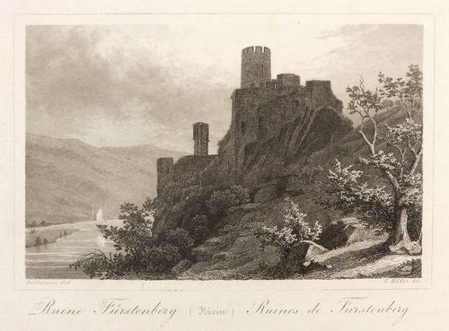 Rheindiebach (Oberdiebach) - Burg Fürstenberg - Burg Fürstenberg - Ruine Fürstenberg am Donnersberg (Rheinpfalz)