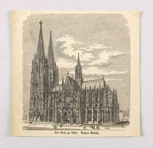 Köln -  -  - Der Dom zu Köln. Äußere Ansicht