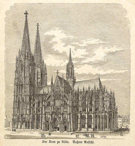 Köln -  -  - Der Dom zu Köln. Äußere Ansicht
