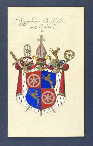 Mainz - Kurfürstliches Wappen - Kurfürstliches Wappen - Wappen des Churfürsten zu Mayntz