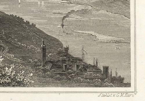 Rüdesheim am Rhein - Blick vom Niederwaldtempel - Blick vom Niederwaldtempel - Aussicht vom Tempel auf dem Niederwald bei Rüdesheim