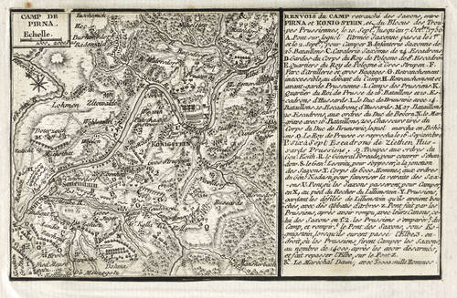 Pirna - Schlachtplan - Schlachtplan - Camp de Pirna