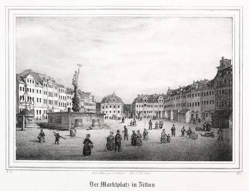 Zittau - Marktplatz - Marktplatz - Der Marktplatz in Zittau