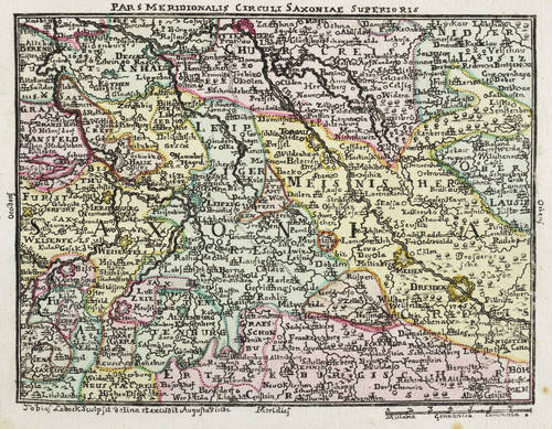 Sachsen - Obersachsen - Obersachsen - Pars Meridionalis Circuli Saxoniae Superioris