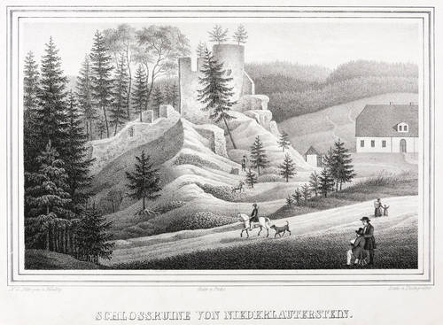 Niederlauterstein (Marienberg) - Burgruine - Burgruine - Schlossruine von Niederlauterstein