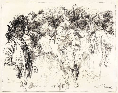 Tübke, Werner -  -  - Feierliche Gesellschaft