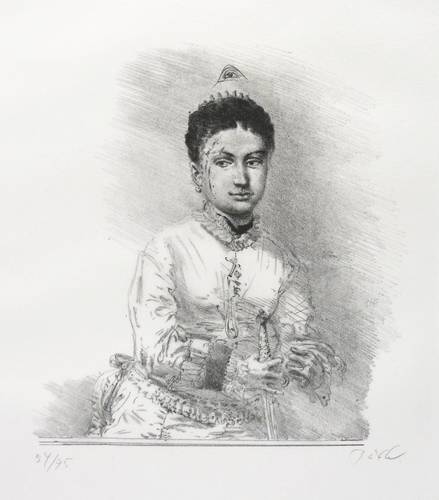 Tübke, Werner -  -  - Verletztes Mädchen