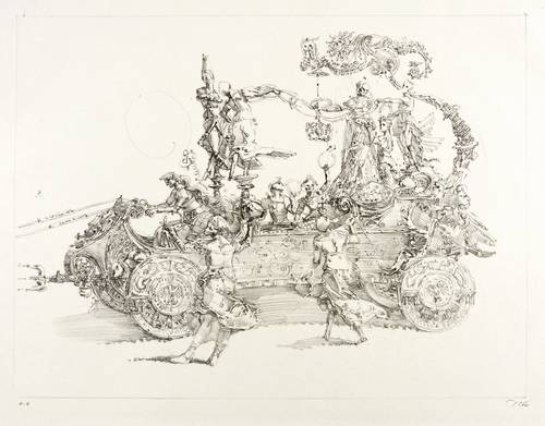 Tübke, Werner -  -  - Triumphwagen des Kaisers Maximilian (nach Dürer)