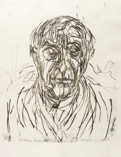 Uhlig, Max -  -  - Bildnis Hans Jüchser - 75 Jahre