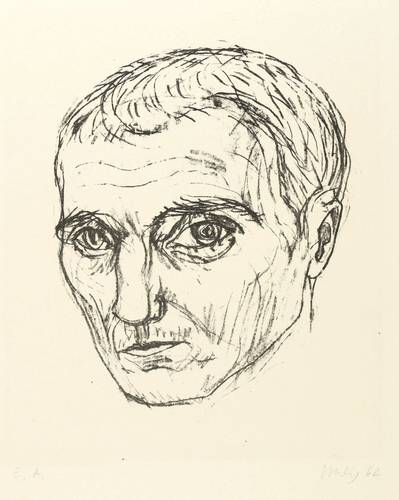Uhlig, Max -  -  - Männerkopf K. (Fotograf Kraushaar)