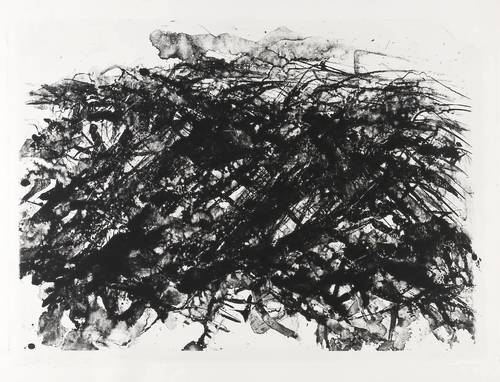 Uhlig, Max -  -  - Buschlandschaft und Wolke