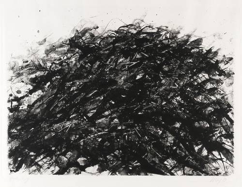 Uhlig, Max -  -  - Großes dunkles Gebüsch