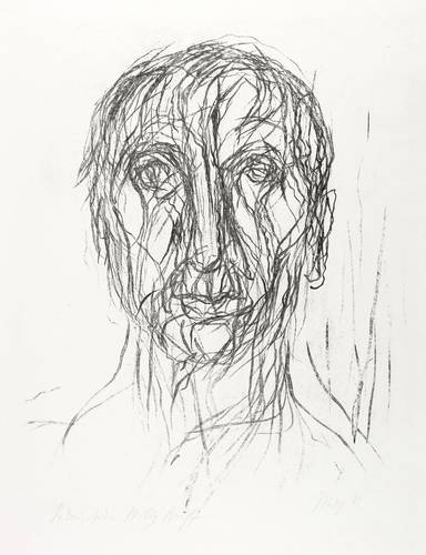 Uhlig, Max -  -  - Bildnisstudie Willy Wolff