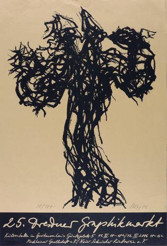 Uhlig, Max - Plakat Dresdner Graphikmarkt - Plakat Dresdner Graphikmarkt - Weinstock (La vigne)