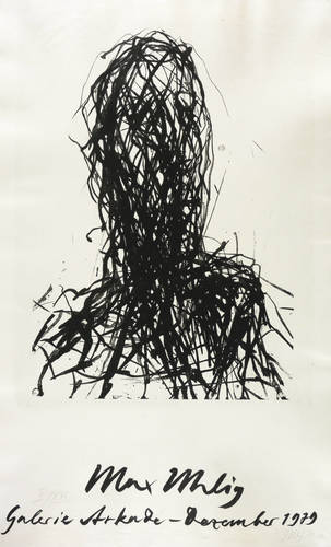 Uhlig, Max - Ausstellungsplakat Galerie Arkade Berlin - Ausstellungsplakat Galerie Arkade Berlin - Kopf