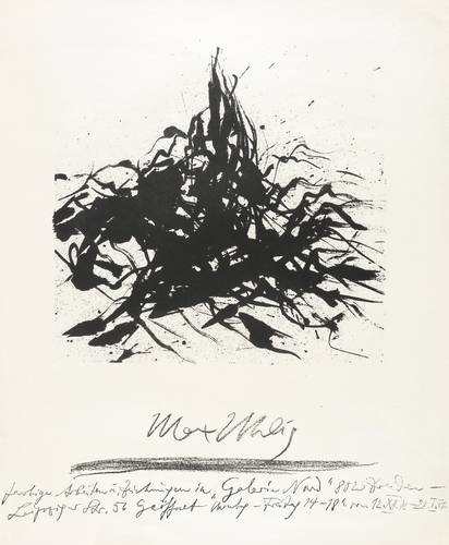 Uhlig, Max - Ausstellungsplakat Galerie Nord Dresden - Ausstellungsplakat Galerie Nord Dresden - Buschformation