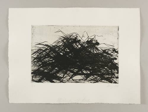 Uhlig, Max -  -  - Büsche an Böschung