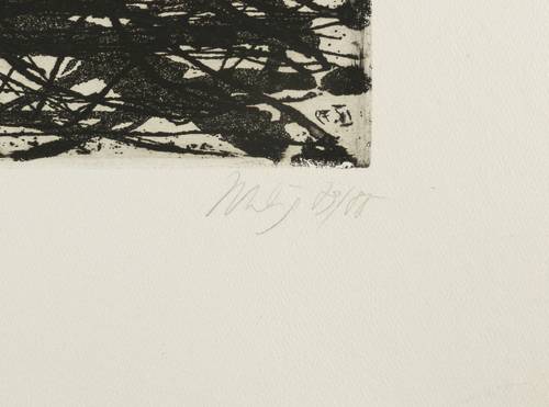 Uhlig, Max -  -  - Büsche an Böschung