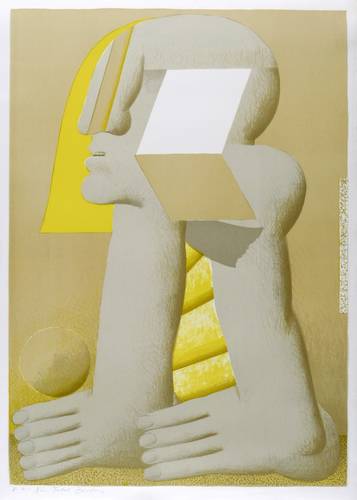 Antes, Horst -  -  - Große helle Figur (Kopffüßer)