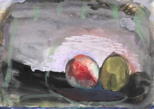 Weidensdorfer, Claus -  -  - Zwei Früchte mit Himmel